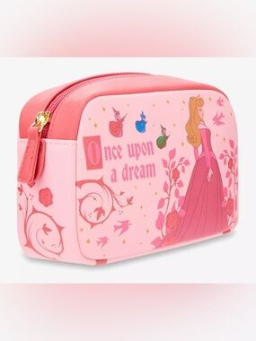 Loungefly Aurora Sleeping Beauty floral cosmetic bag